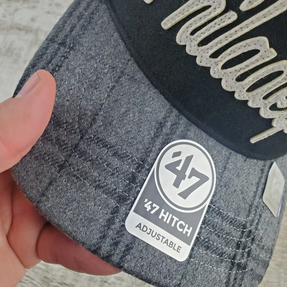 Philadelphia Eagles 47 Brand Hitch Snapback Hat Plaid Wool‎ OSFA